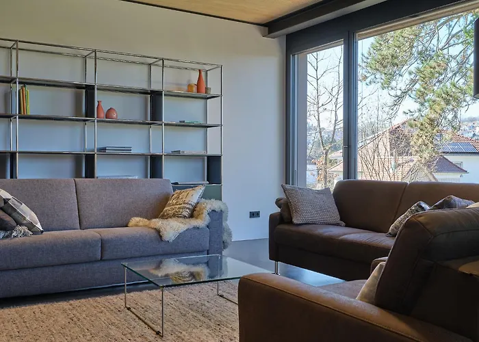 Дом отдыха Architektenhaus Hello In Erbach Mit High End Interieur Zentral Aber Ruhig Эрбах