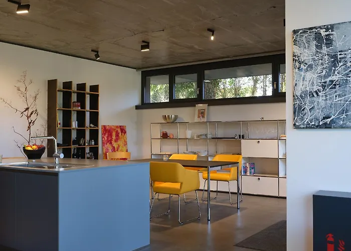 Дом отдыха Architektenhaus Hello In Erbach Mit High End Interieur Zentral Aber Ruhig *